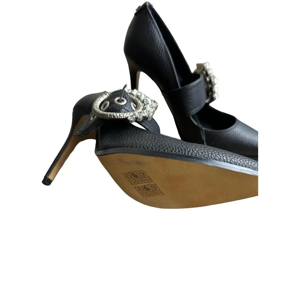 Brand NEW Karl Lagerfeld Paris Women's Sandals Heels 3-3.9 in, Color Black